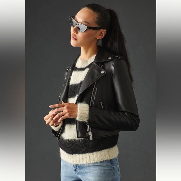 Avec Les Filles Faux Leather Jacket - Picture 5 of 10